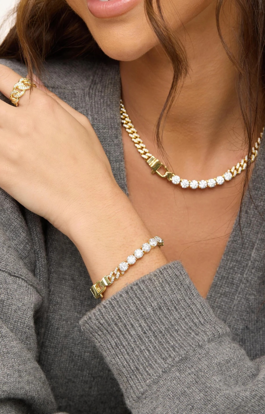 Pave Julian Loves Diamonds Bracelet