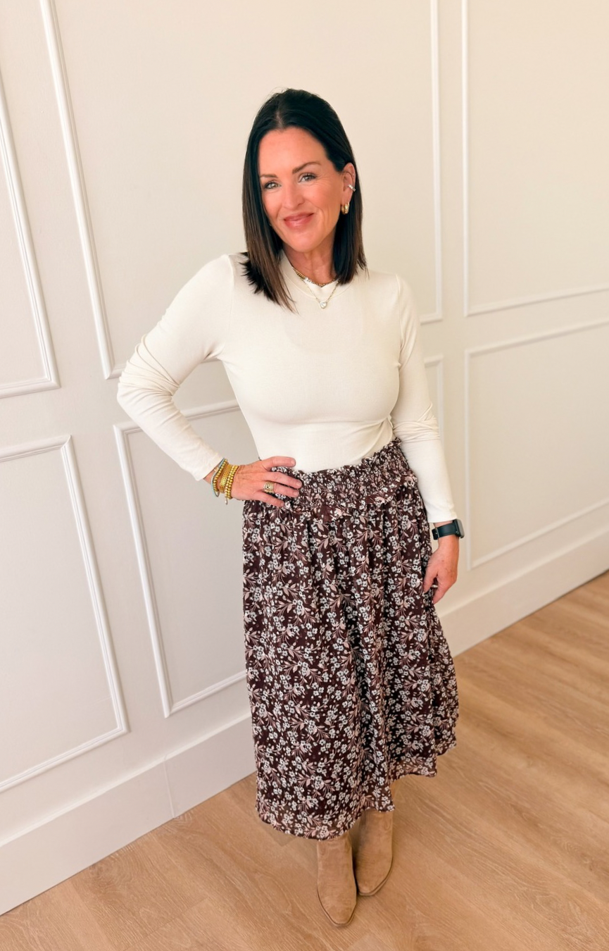 Oak Lane Shirred Skirt