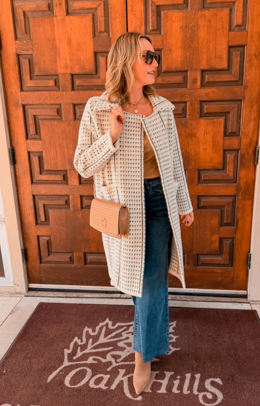 Marceau Houndstooth Coat