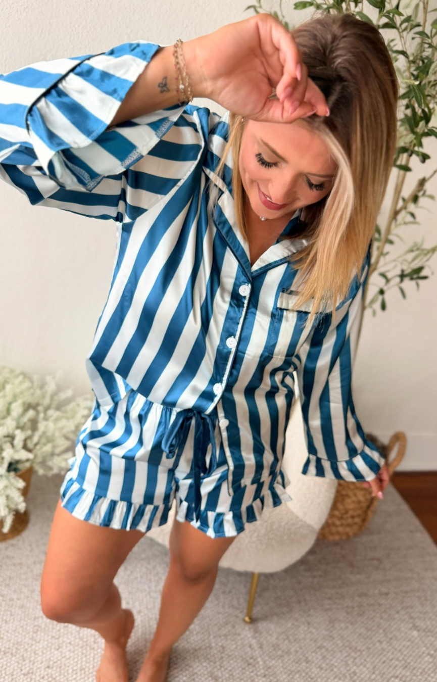 Ocean Blue Cabana Set