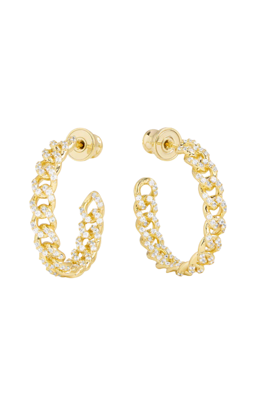 Pave Julian 1” Chain Hoops