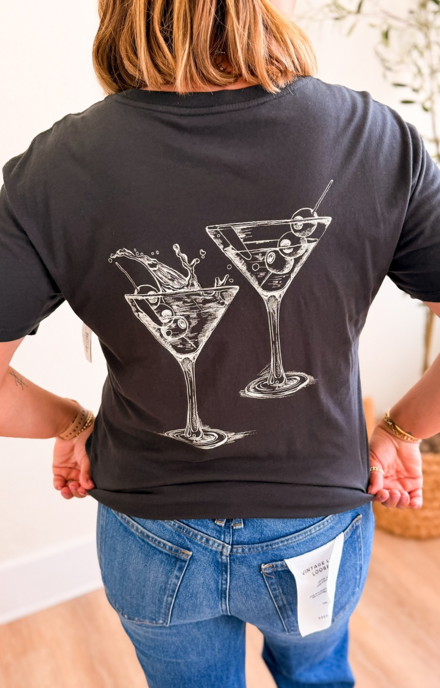Martini Boyfriend Tee