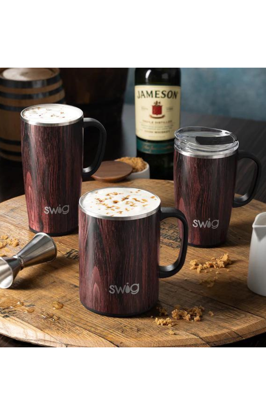 Bourbon Barrel 22oz Travel Mug