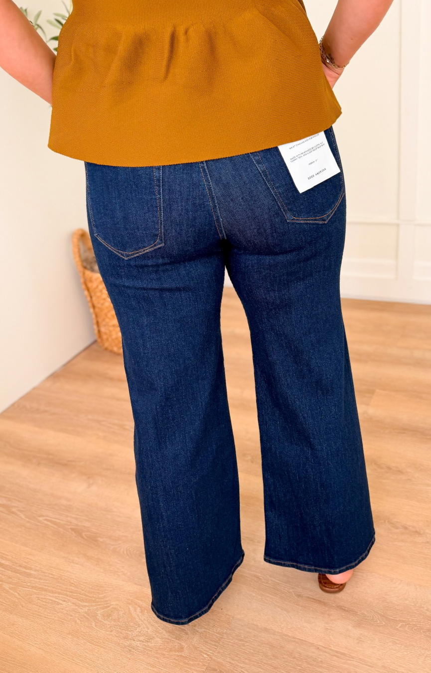 Good Waist Palazzo Ankle Jeans