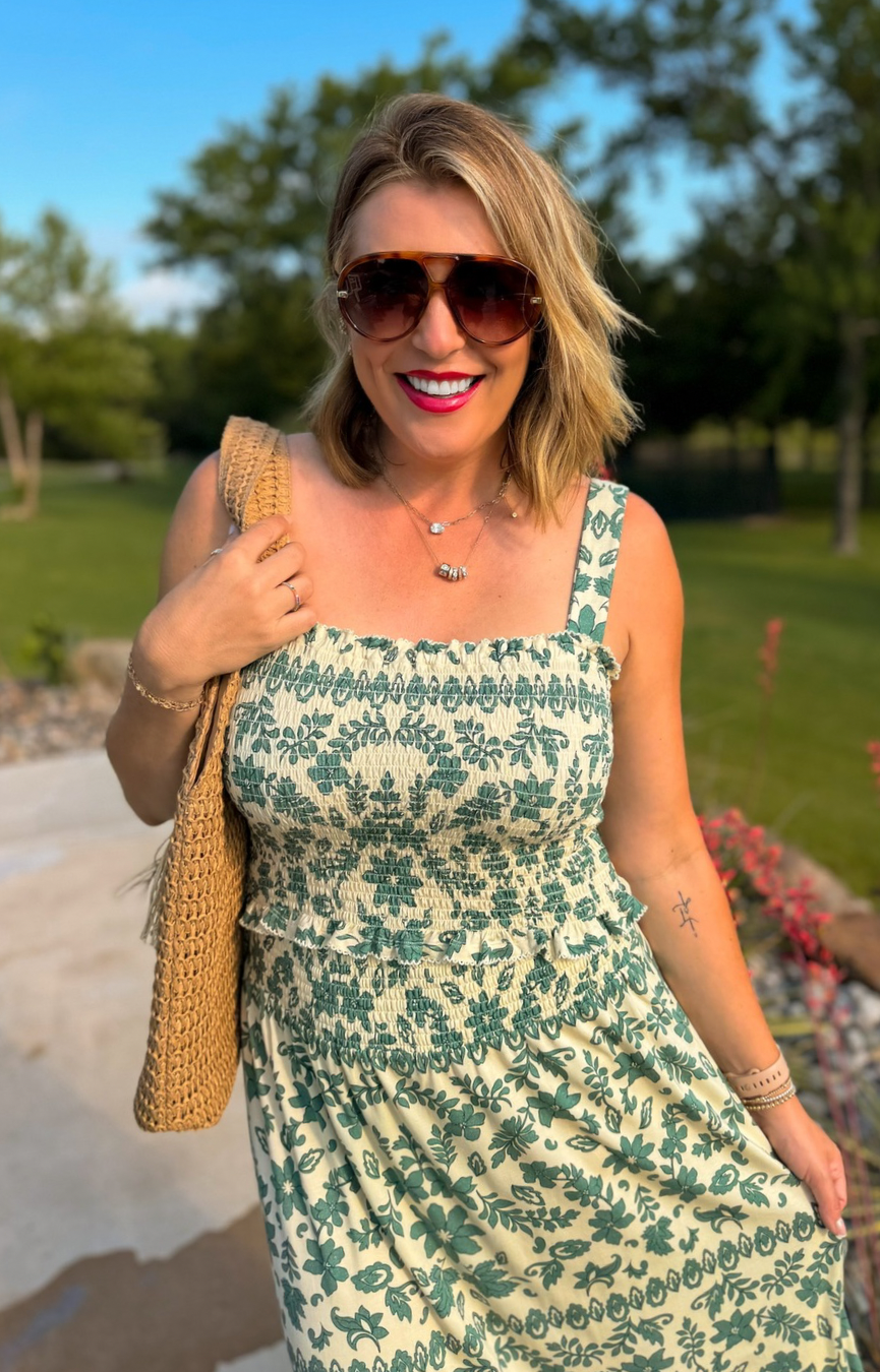 Leya Tera Paisley Smocked Top