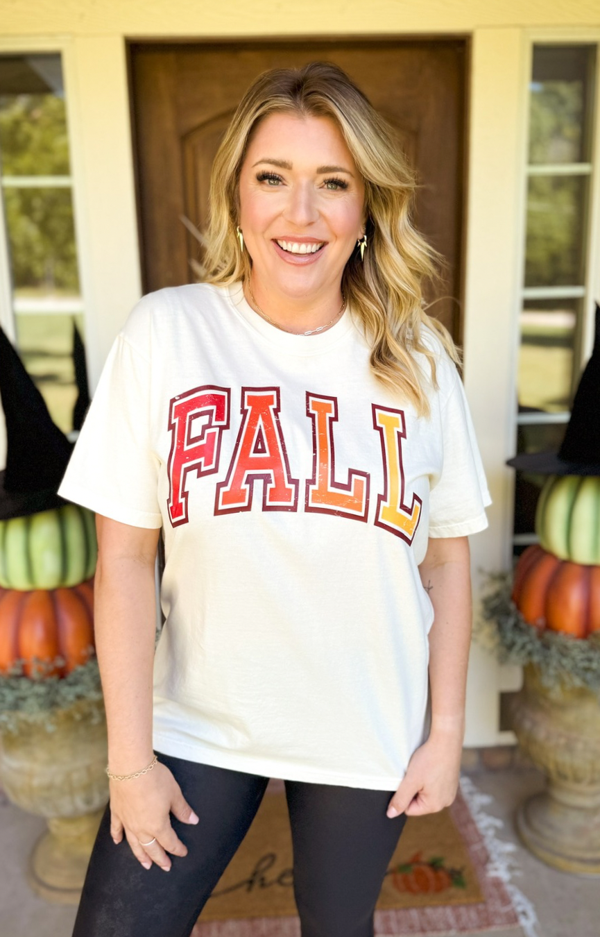 Varsity Fall Ombre Tee