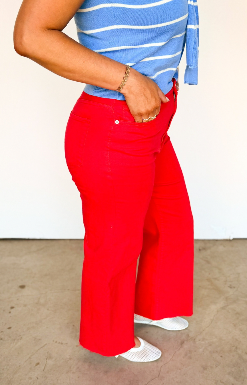 Fiona Wide Leg Jeans- Salsa