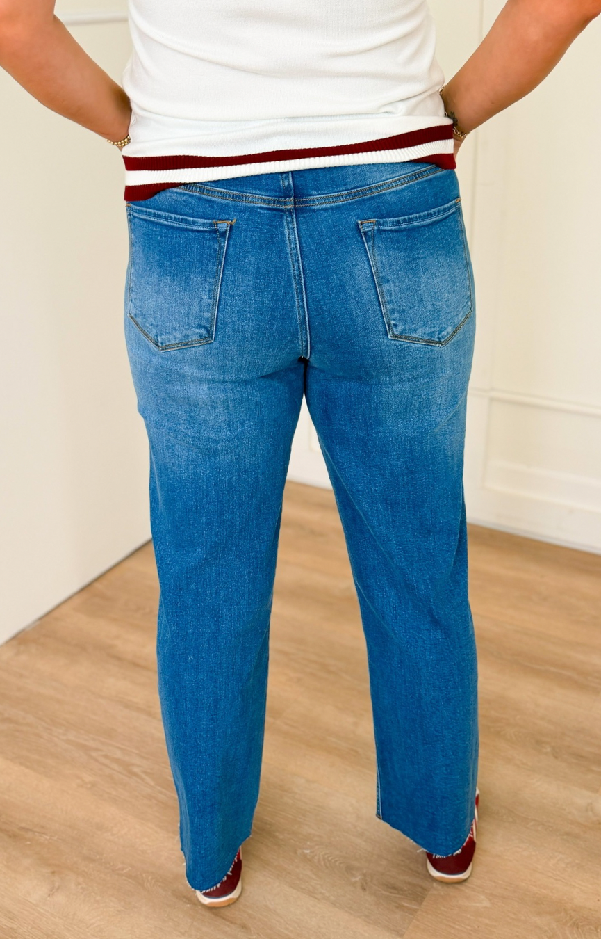 Holly Straight Leg Jeans- Medieval Wash