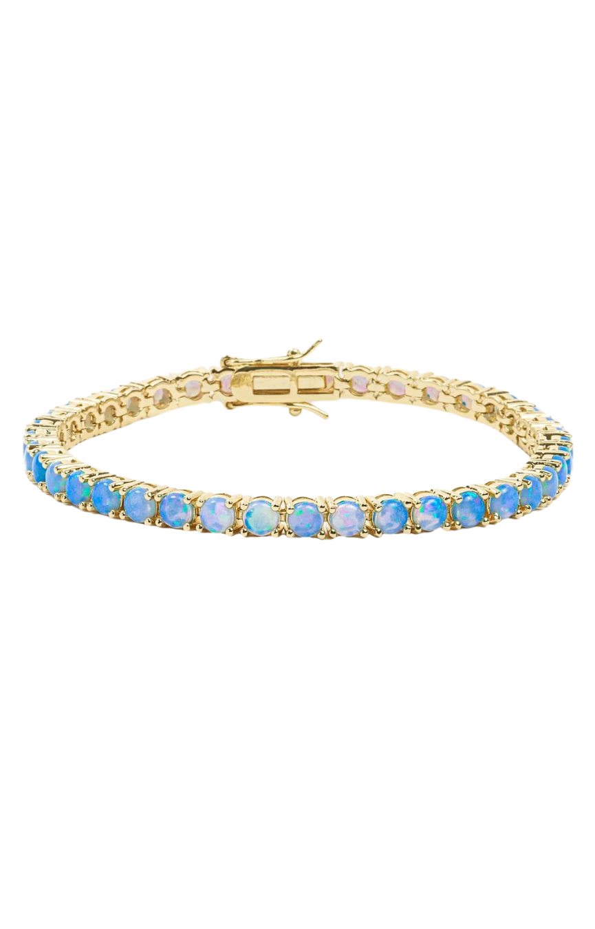 Grand Heiress Blue Opal Tennis Bracelet