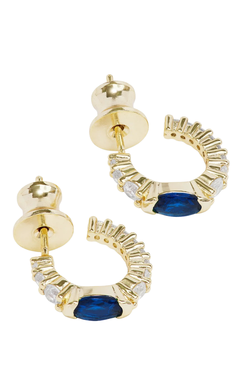 Maven Blue Sapphire Huggies