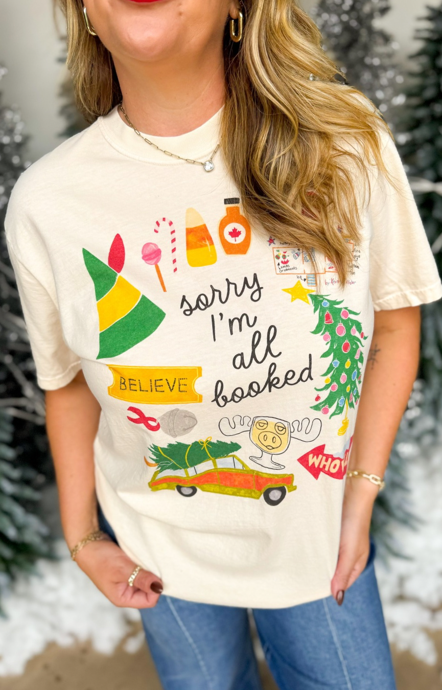 Sorry I’m All Booked Tee