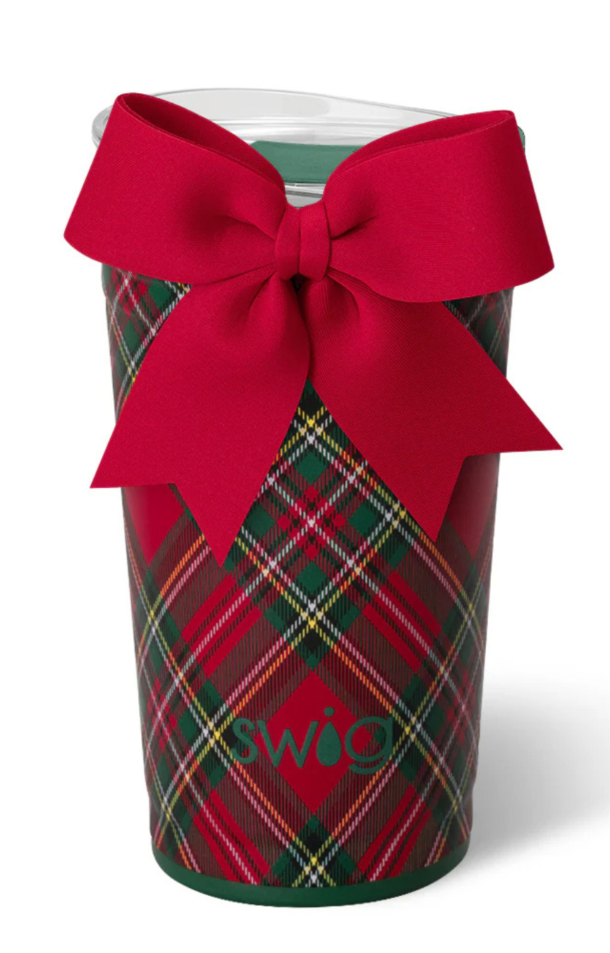 Christmas Plaid 24oz Party Cup