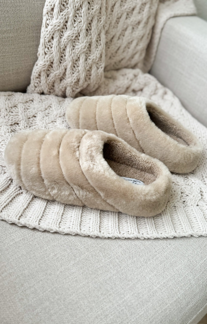 Alexis Slippers- Taupe