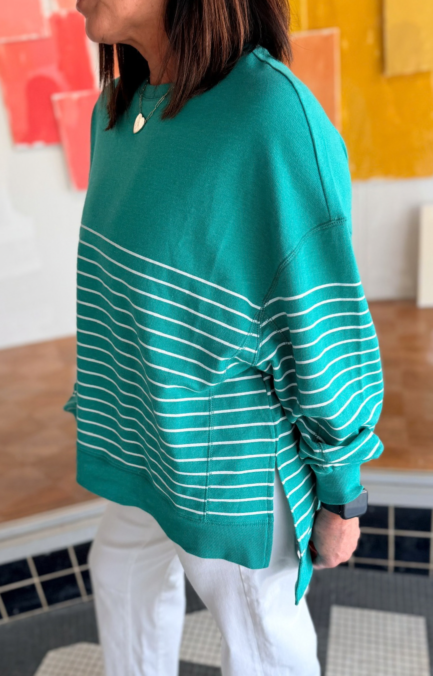 Modern Stripe Weekender