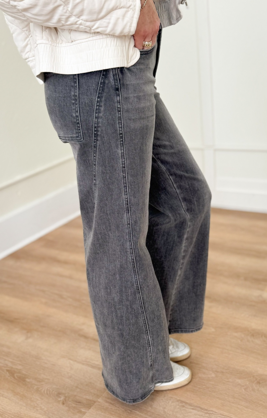 Micah Wide Leg Jeans- Middlebrook