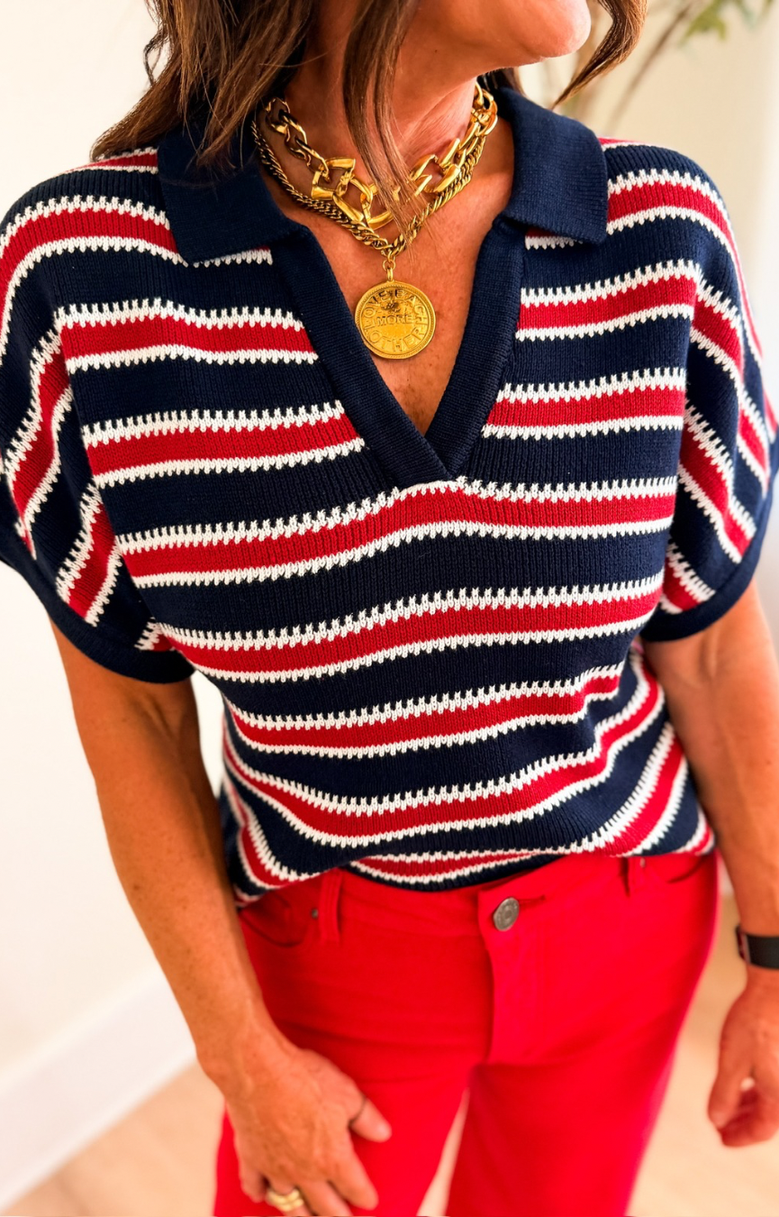 Yelena Striped Top