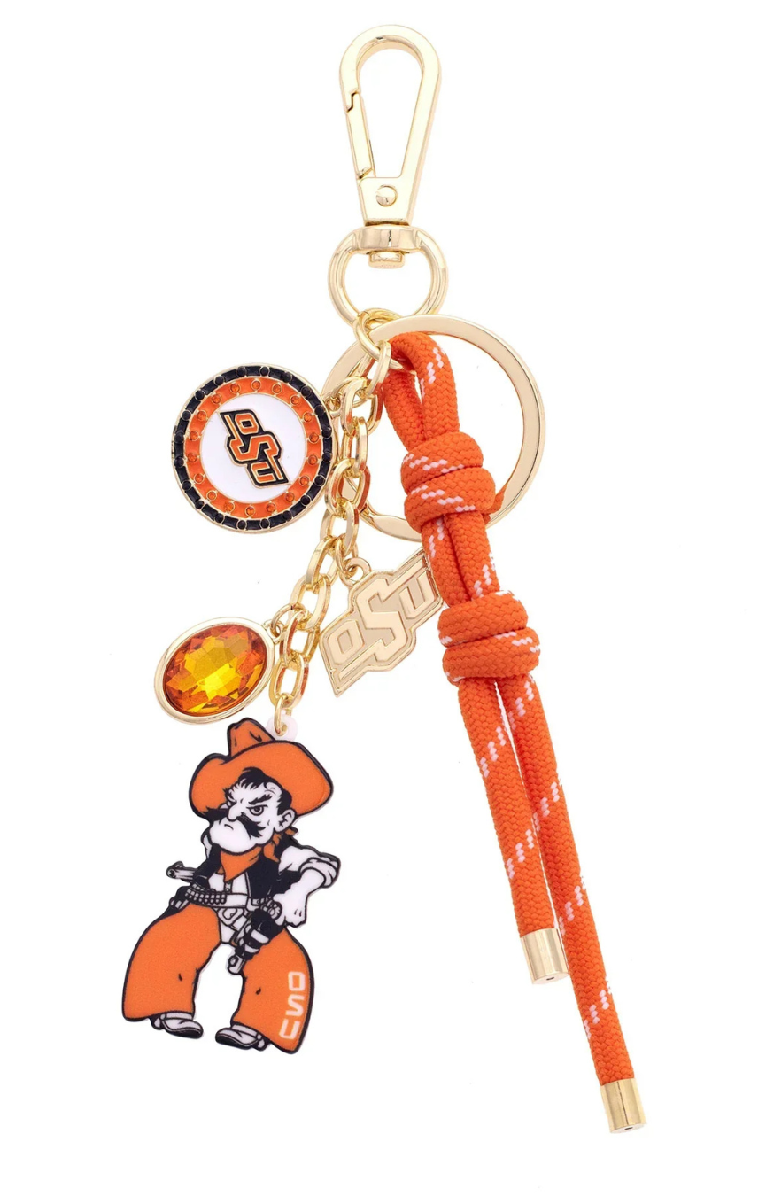 Oklahoma State Cluster Bag Charm