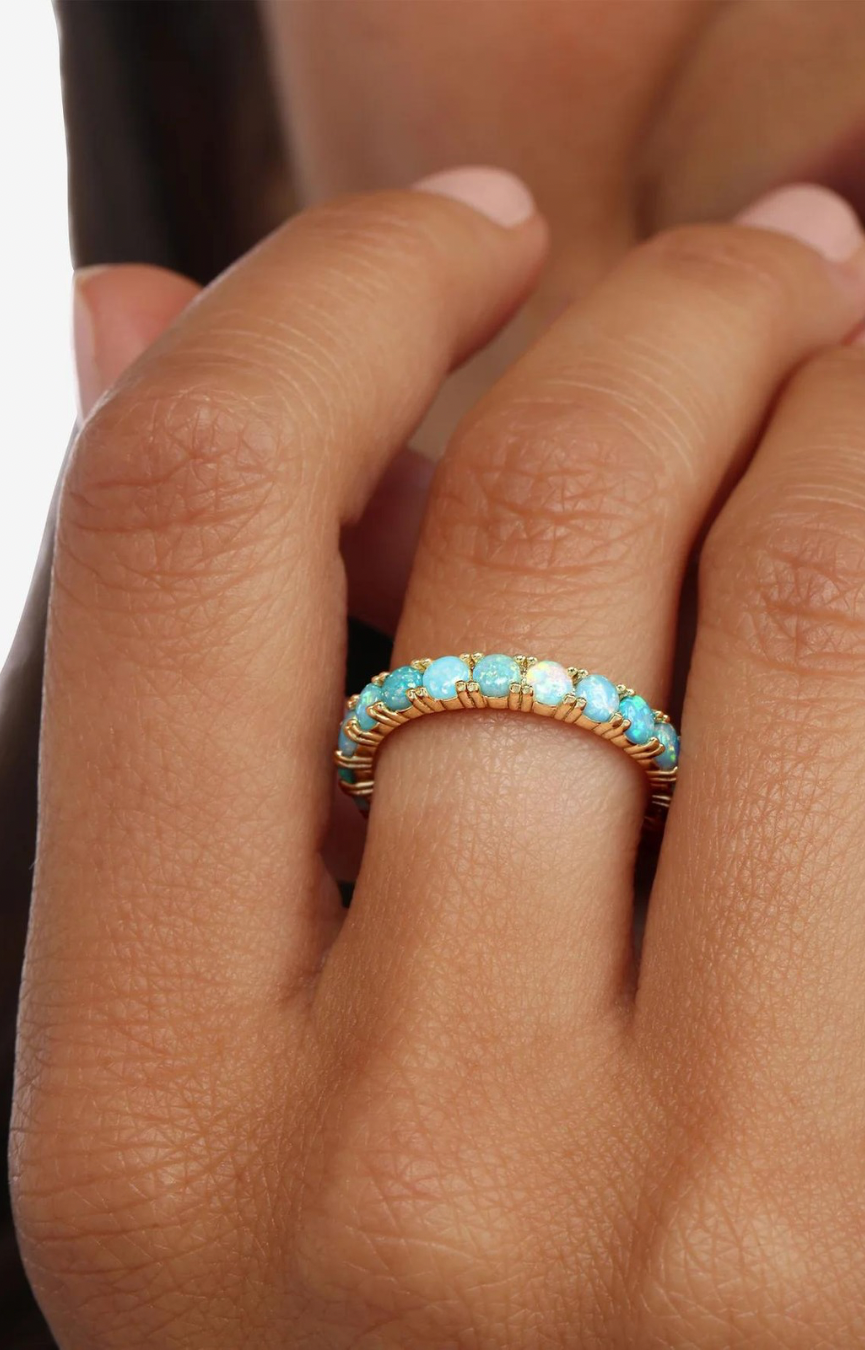 Heiress Ombre Blue/Gold Ring