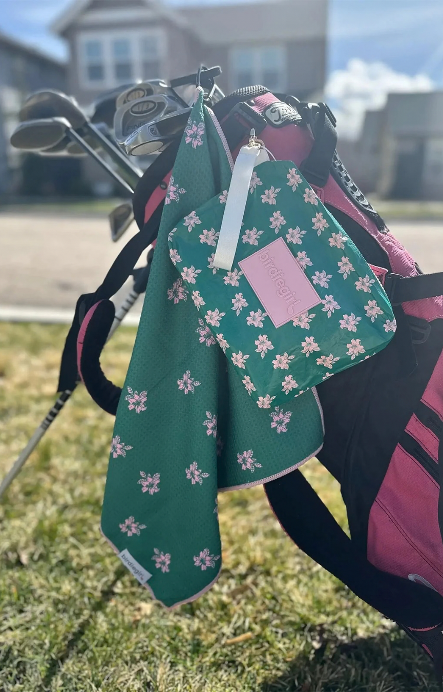Augusta Azalea Magnetic Golf Towel