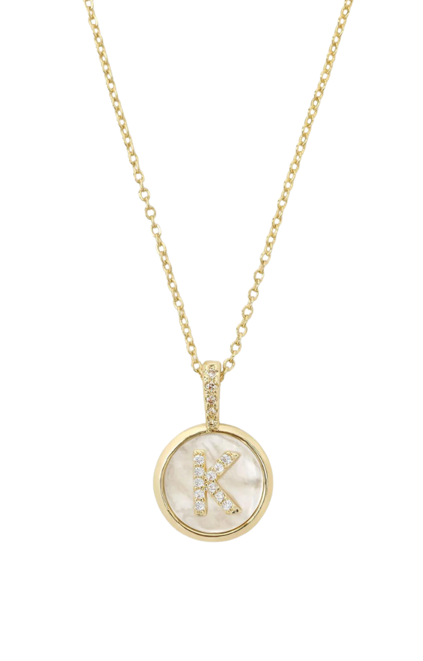 Baby Love Letters Gold Medallion Necklace