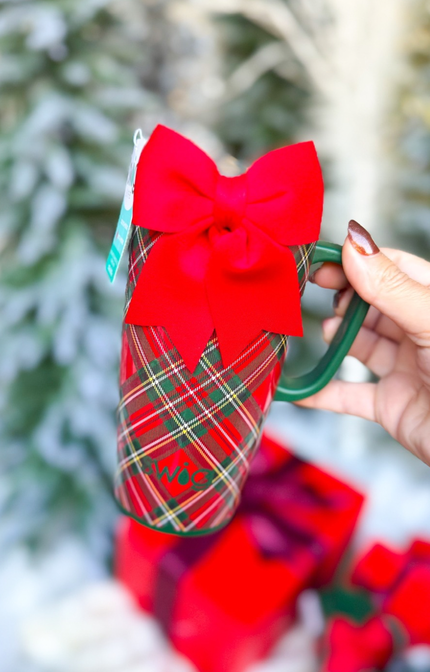 Christmas Plaid 22oz Travel Mug