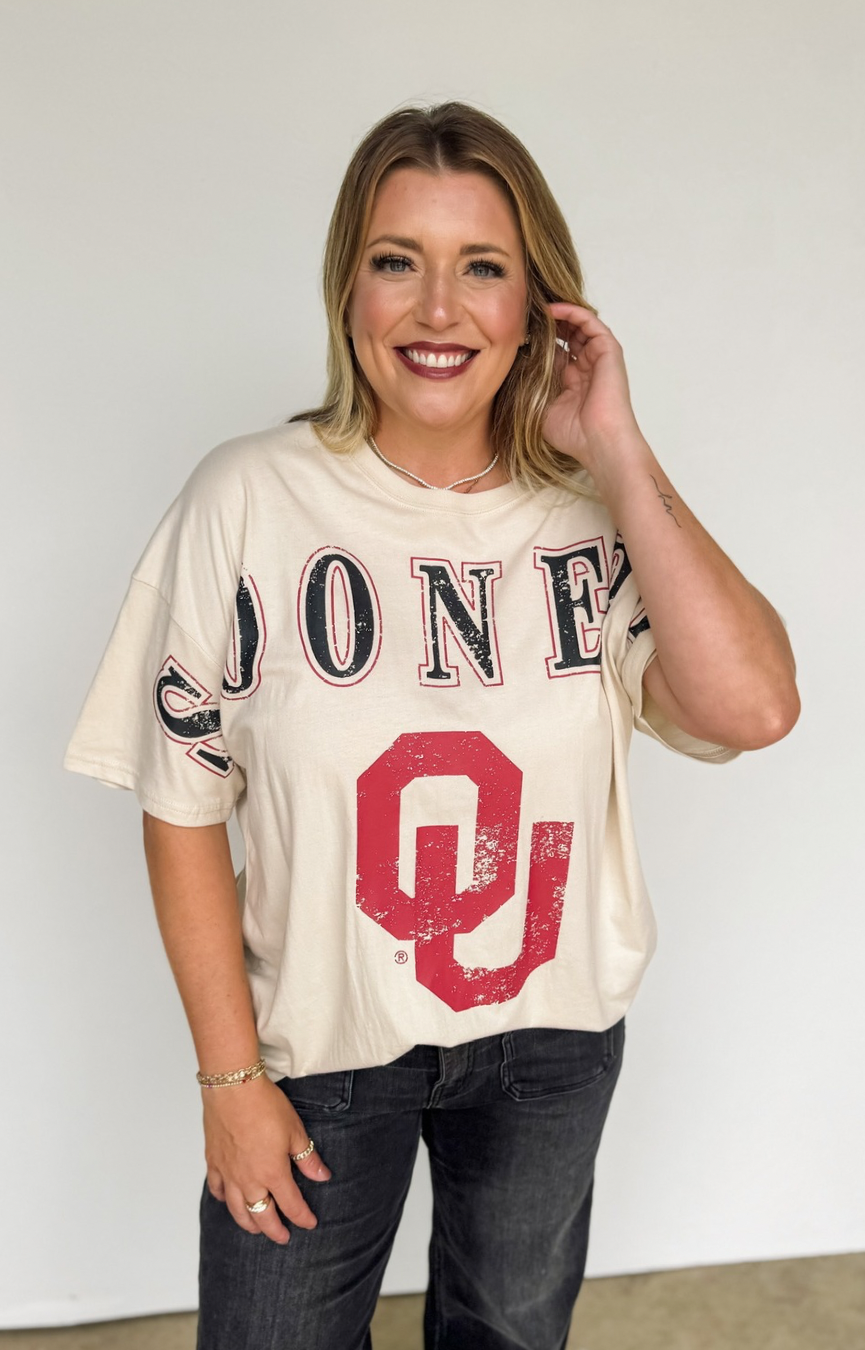 OKLA Southern Split Oversized Tee