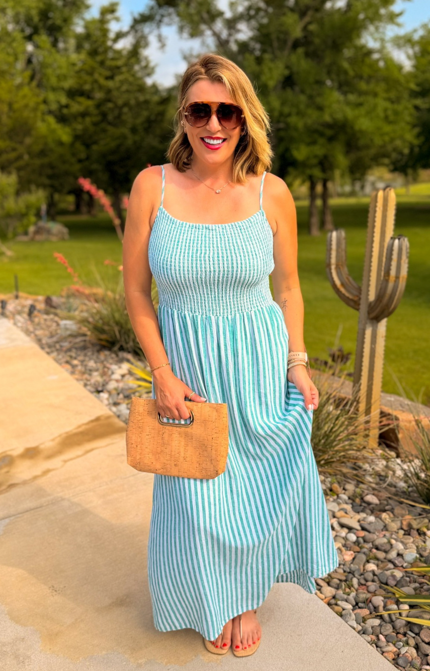 Bayside Striped Maxi Dress