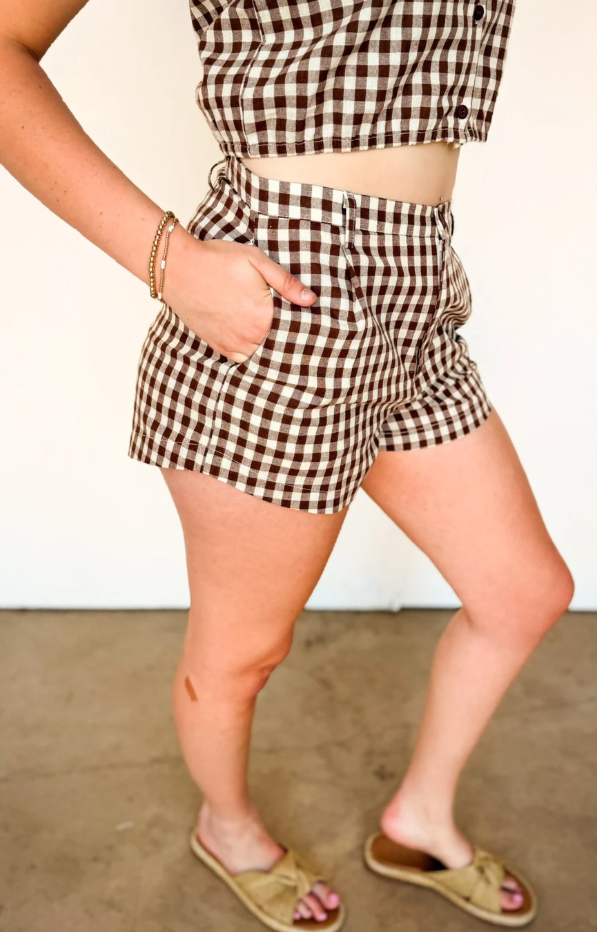 Mustang Gingham Shorts