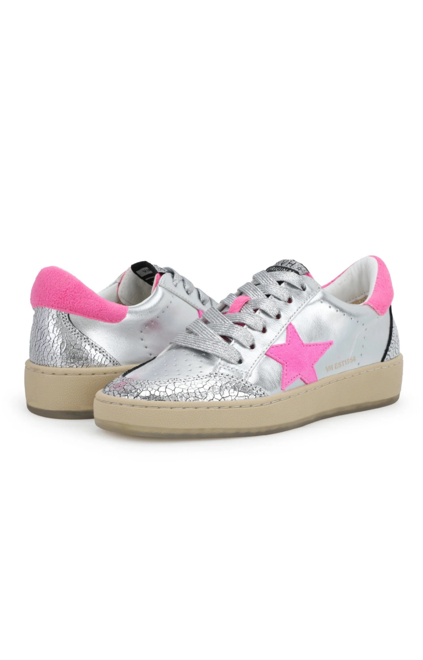 Denisse 42 Silver/Pink Sneaker