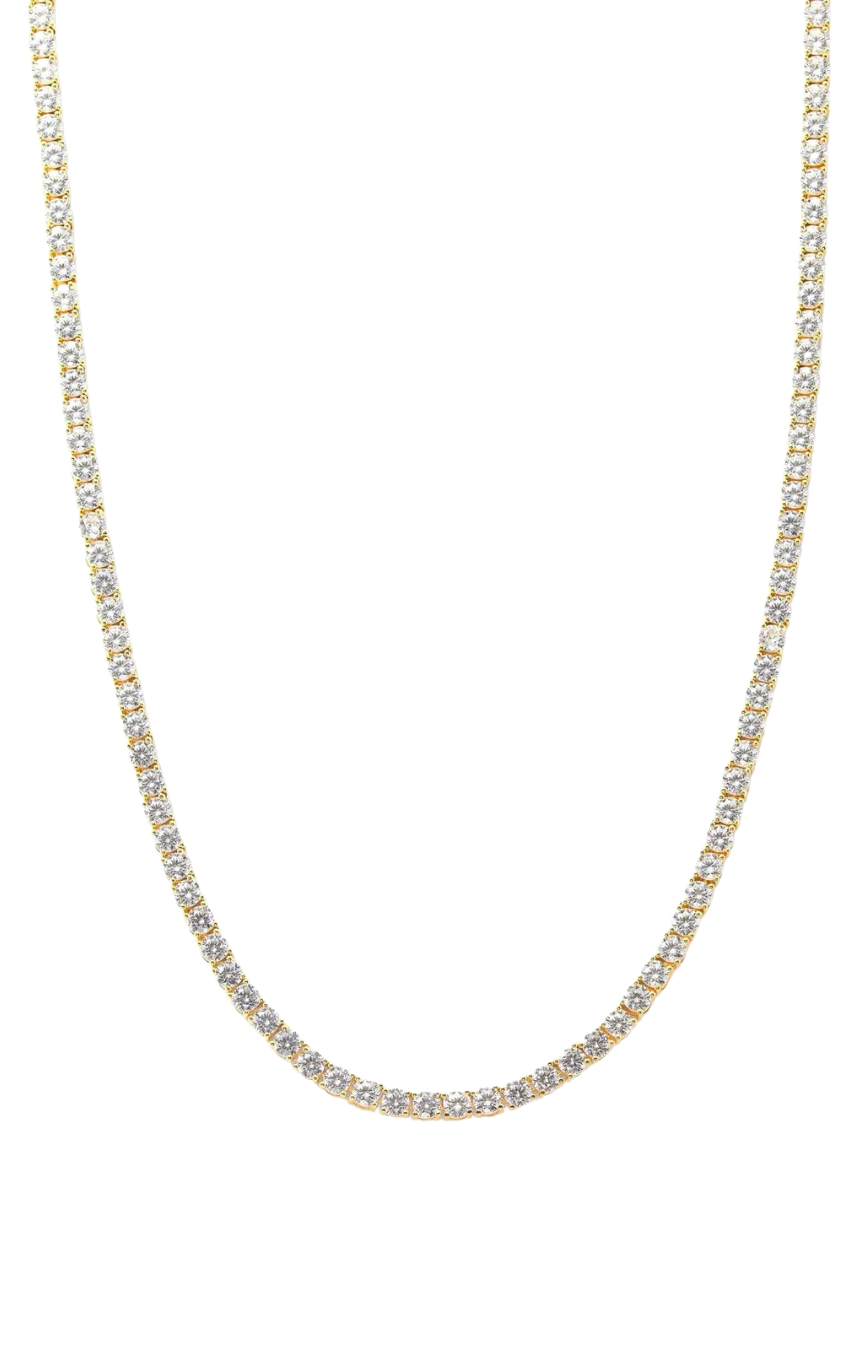 Grand Heiress Gold 18” Tennis Necklace