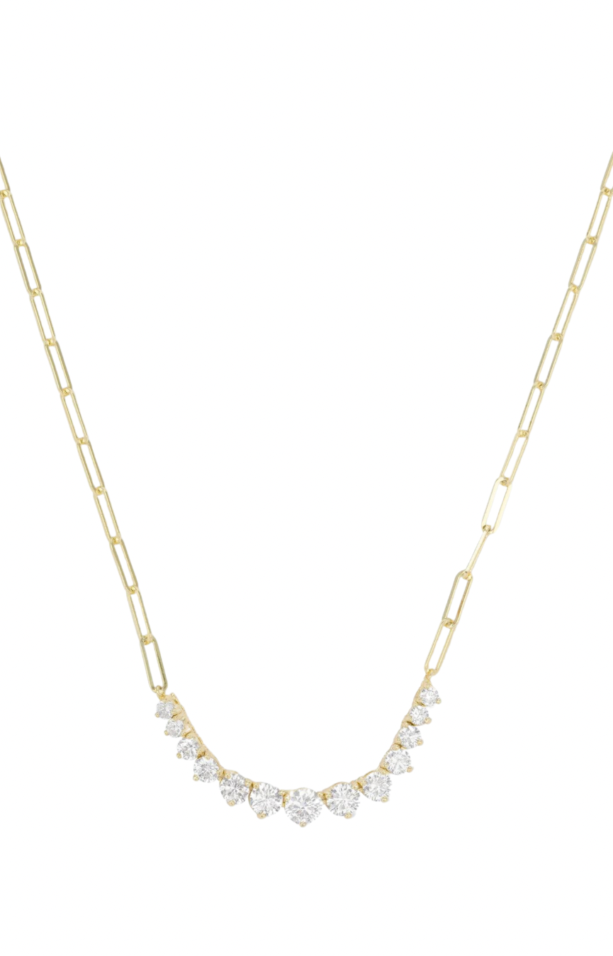 Not Your Basic Gold Graduated Samantha Tennis Necklace