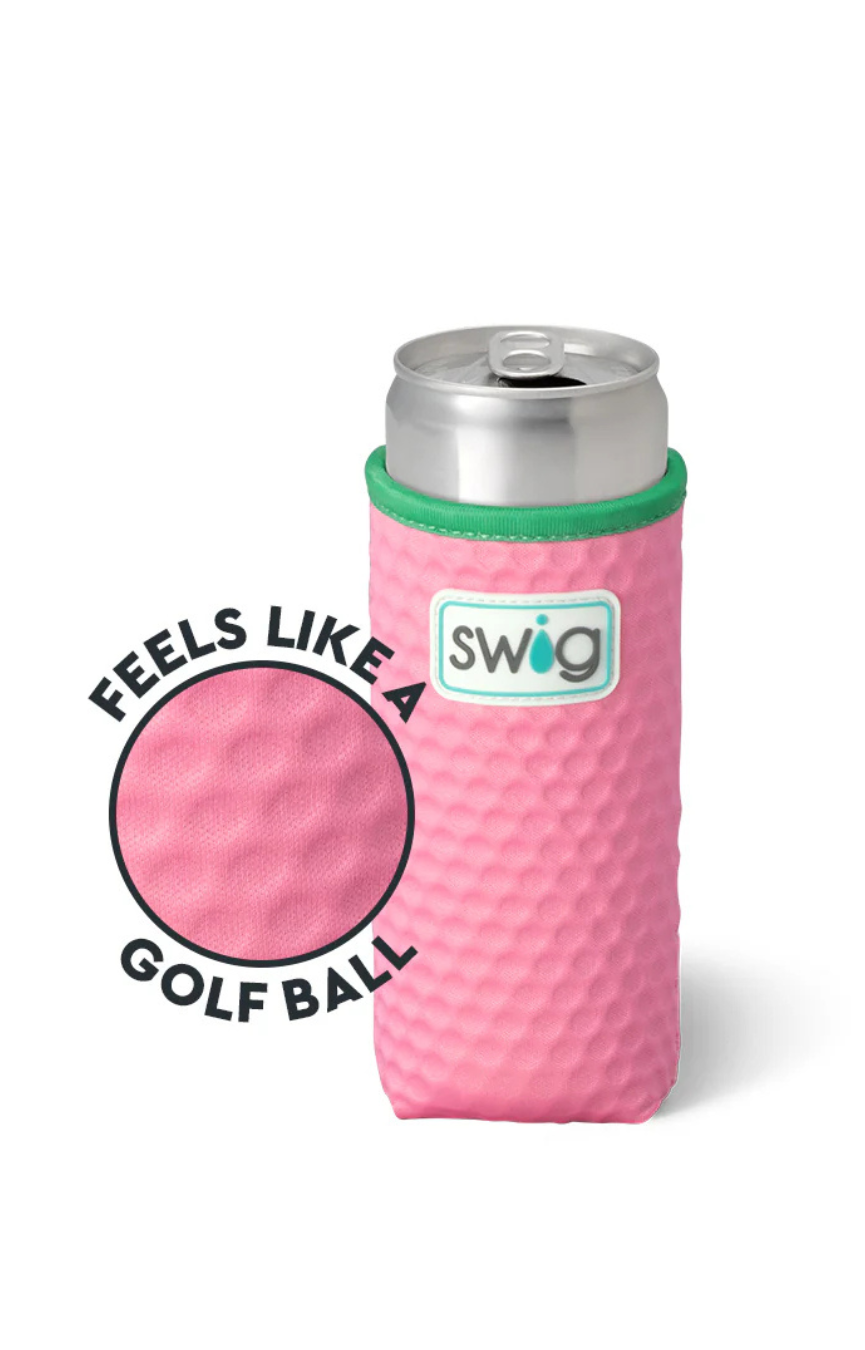 Pink Golf Ball Slim Can Coolie