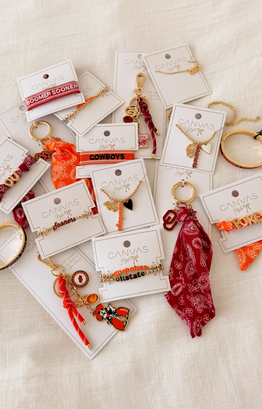 Oklahoma Bandana Slider Bracelet