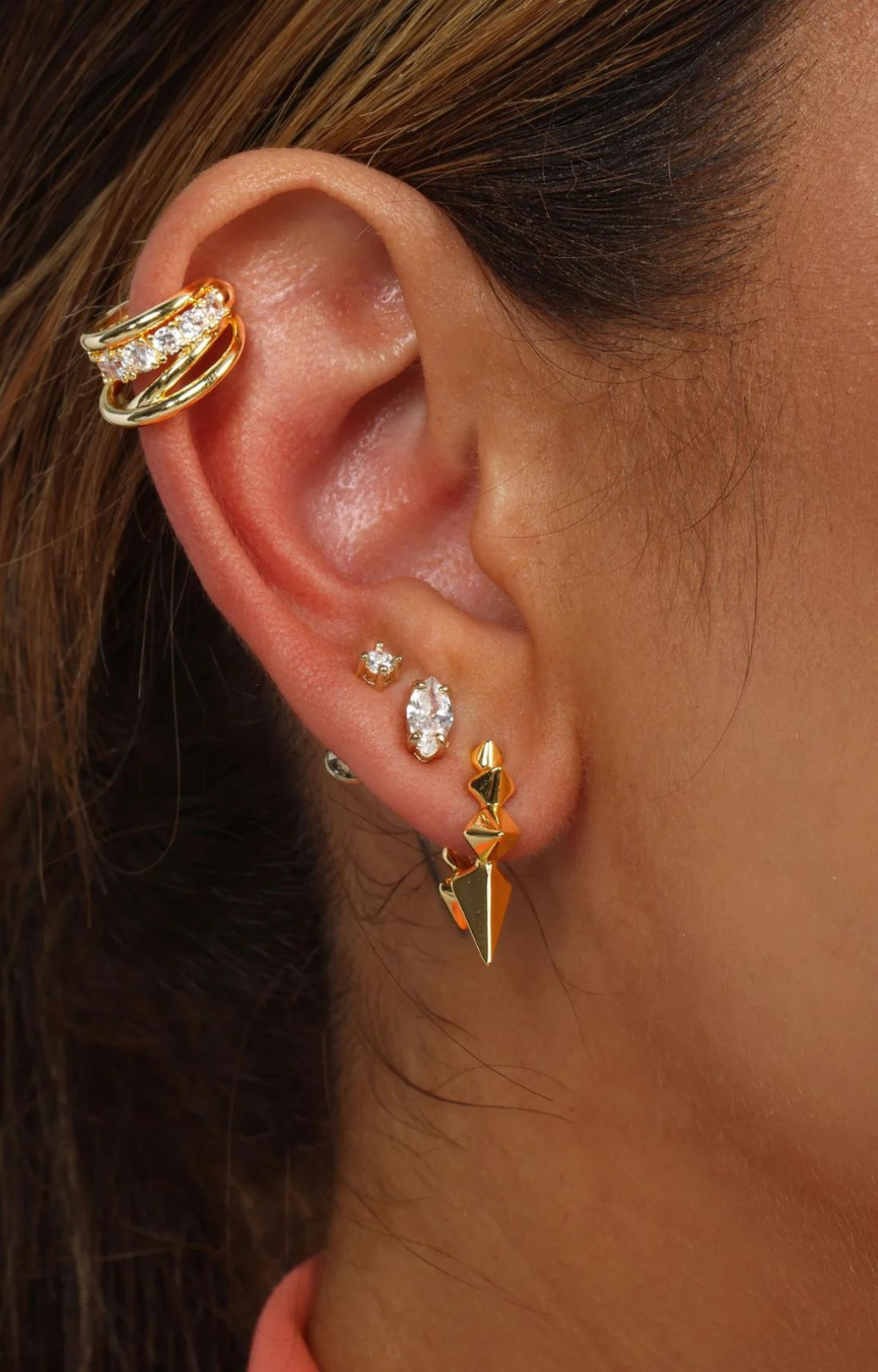 Oh She Fancy Layered Diamond Ear Cuff