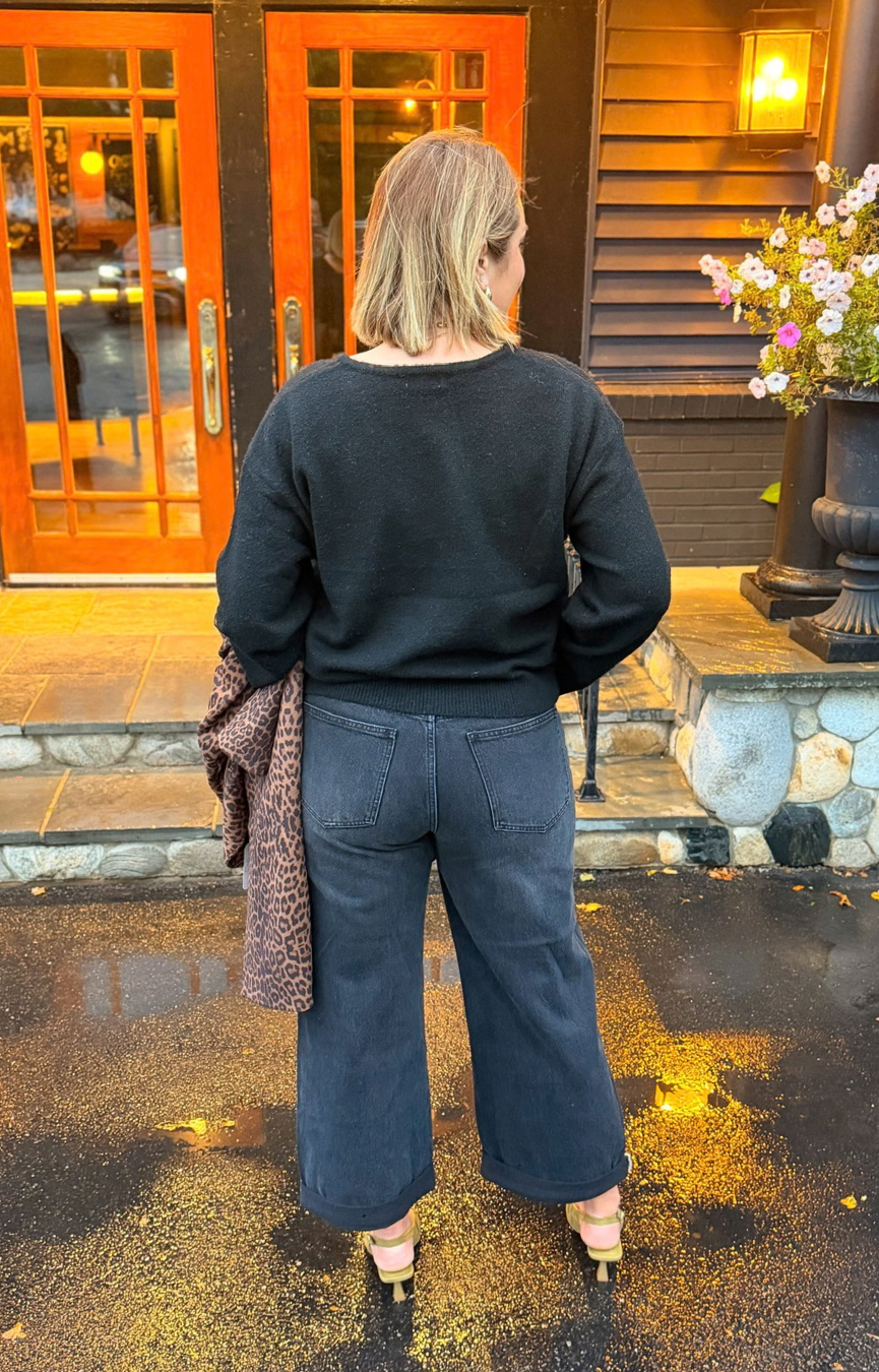 Show Off HR Bowed Jeans- Nocturne