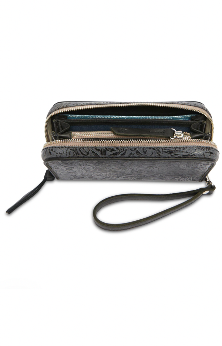 Steely Wristlet Wallet