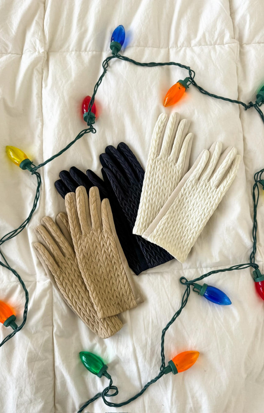 Quilted Smart Touch Gloves