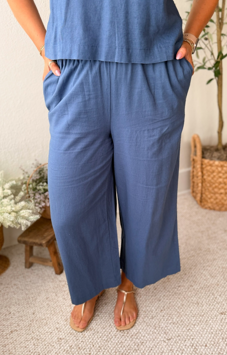 Scout Linen Pant- Vintage Indigo