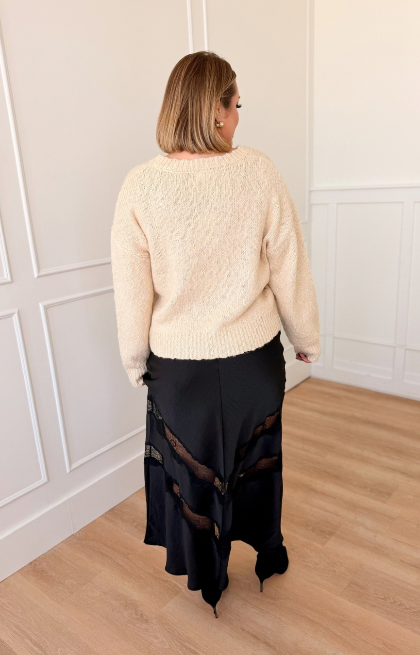 Kori Lace Inset Skirt