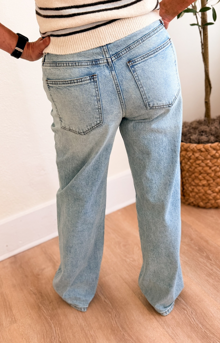 Selena LR Baggy Straight Leg Jeans