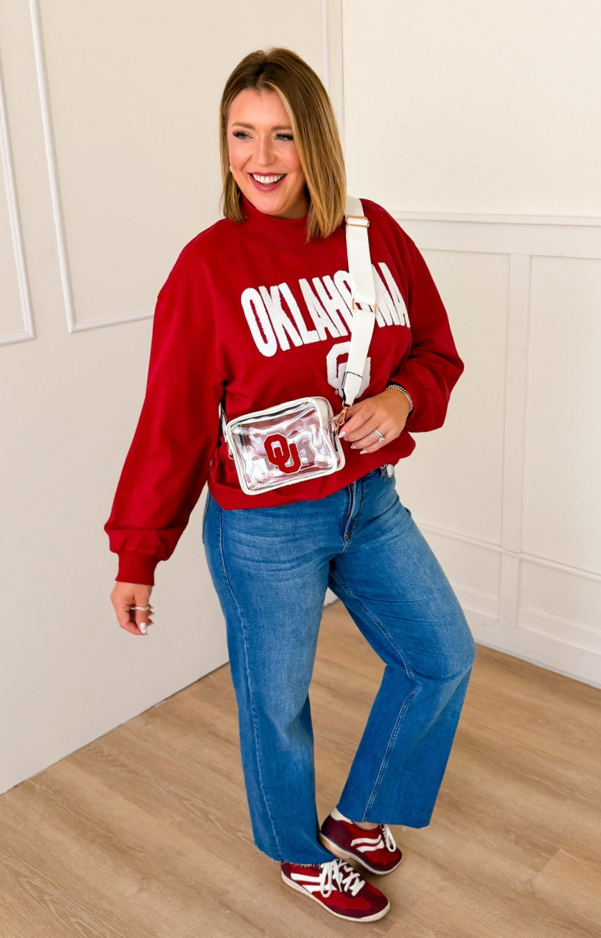 Oklahoma Varsity Patch Crossbody