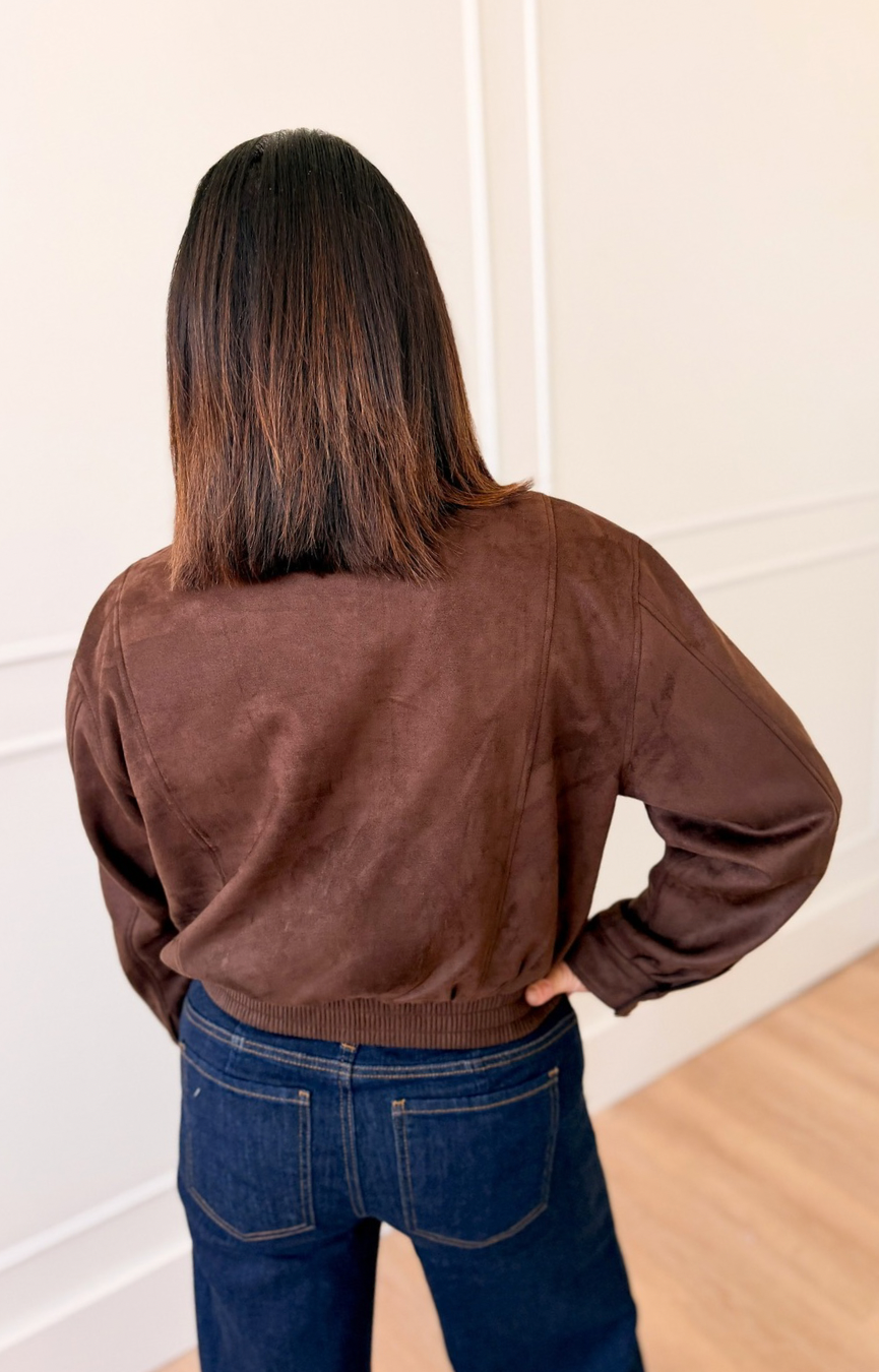 Risk Taker Faux Suede Jacket