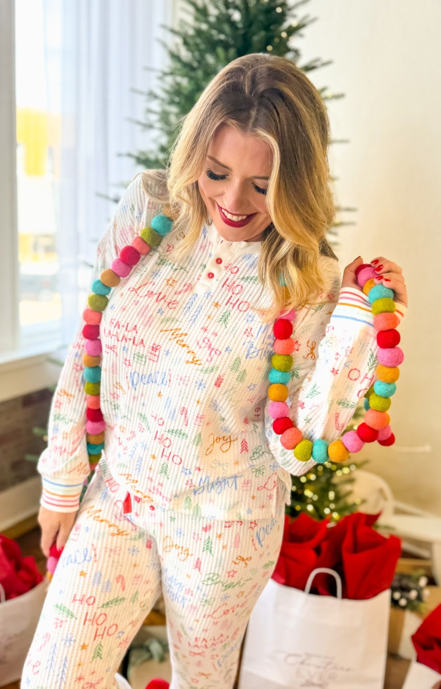 Ski Jammies Fa La La Set