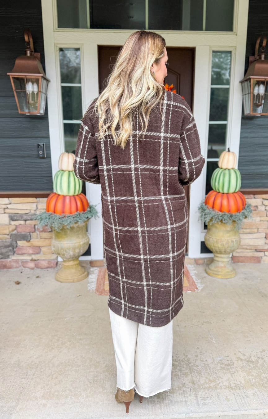 Mason Sweater Plaid Coat