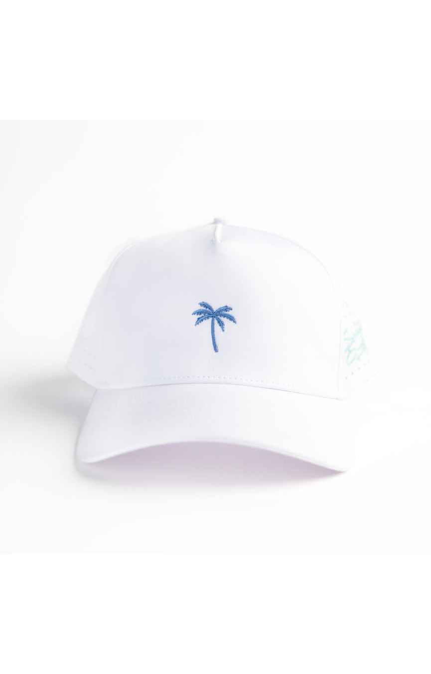 Palm Snapback- White