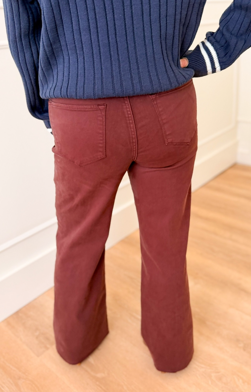 Fiona Wide Leg Jeans- Huckleberry