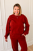 Women's boyfriend sweatshirt in Velvet Rouge at EVER Boutique
