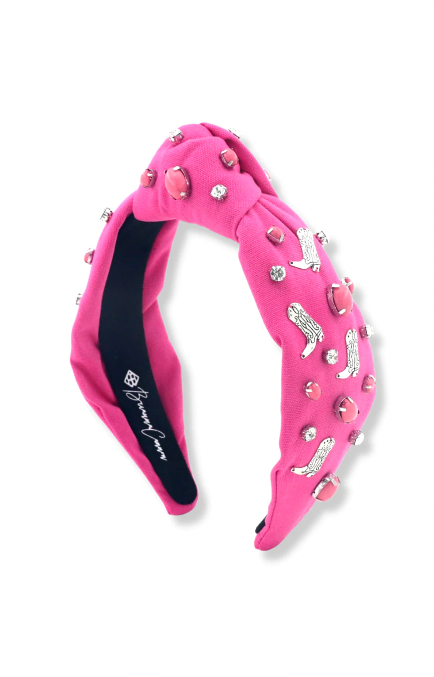 Let’s Go Girls Pink Boot Headband
