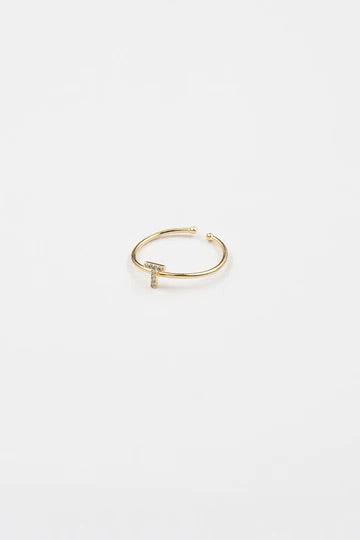 Shiny Initial Ring