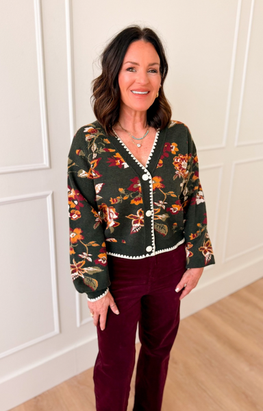 Women's Vintage Garden cardigan at EVER Boutique